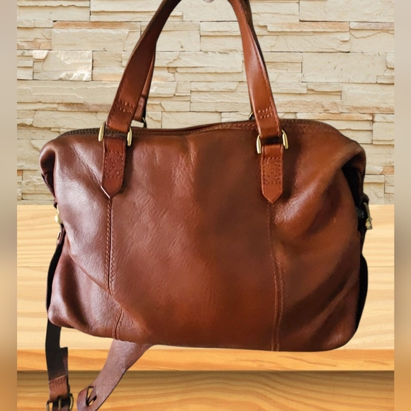 Madewell Brown Leather Satchel - Picture 2 of 12